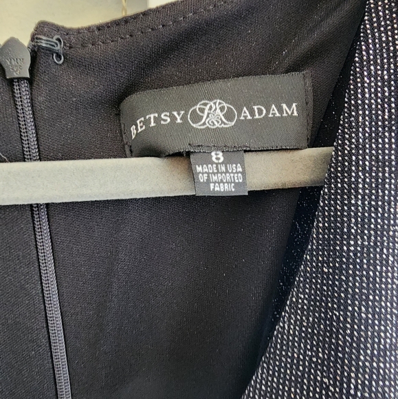 Betsy & Adams Black Metallic Gown Size 8 - Like New! - Picture 7 of 8